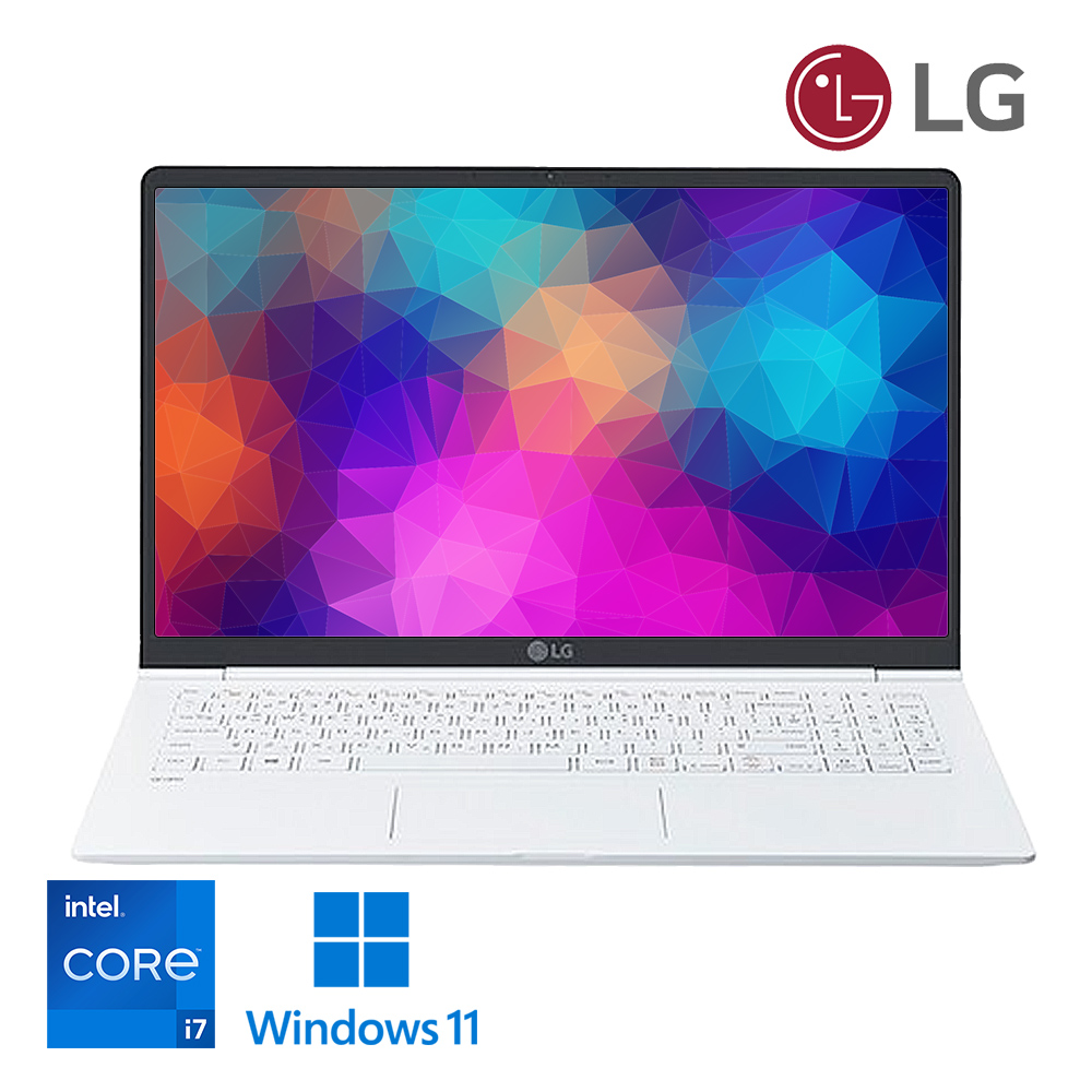 S급 LG전자 초슬림 초경량 15.6인치 대화면 Full HD 고해상도 그램 화이트 우측넘버패드 탑재 윈도우11