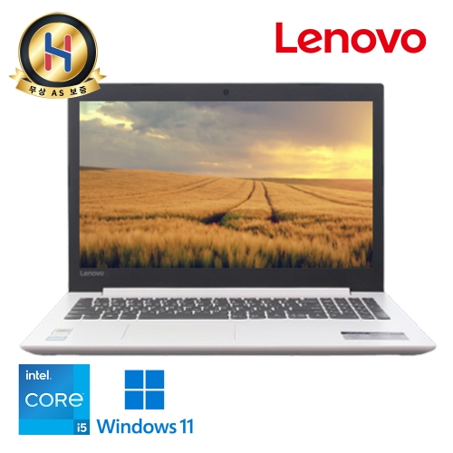 레노버 아이디어패드 15.6인치 Full HD 해상도 화이트 디자인 고급사무용 SSD+HDD 총용량 756G 윈도우11