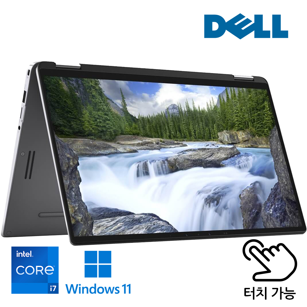 360도 풀터치 DELL 래티튜드 7400 2in1 휴대성 좋은 메탈릭 디자인 고성능 노트북 i7 램 16G, SSD 512G [배터리새상품]