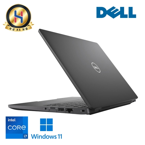 DELL 래티튜드 휴대성 좋은 i7 8세대 블랙 심플한 디자인 노트북 램 16G, SSD 256G 윈도우11 정품 탑재