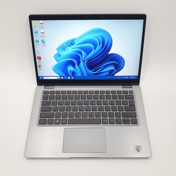 DELL 래티튜드 2 in 1 휴대성 좋은 i7 10세대 메탈실버 심플한 디자인 노트북 램 16G, SSD 512G 윈도우11