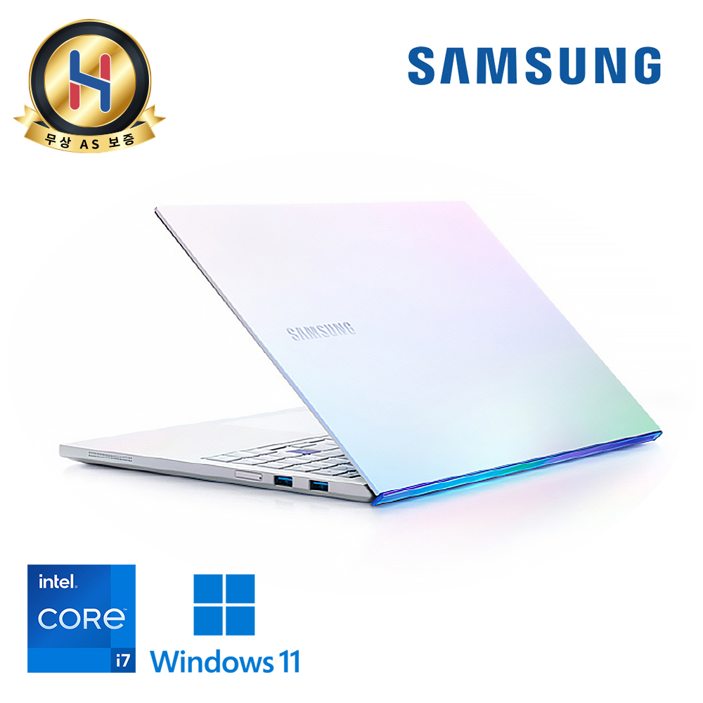 [B급할인] 삼성 갤럭시북 이온 실버 고사양 인텔i7 10세대 장착 NVMe SSD 256G DDR4 32G 배터리새상품 윈도우11