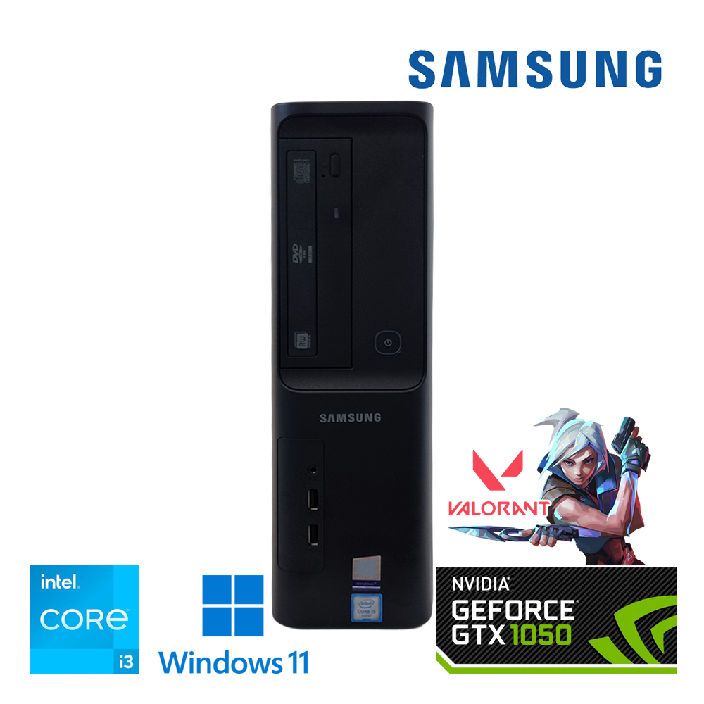 [장패드증정] 삼성전자 슬림 블랙 데스크탑 GTX1050 탑재 7세대 온라인게임 스팀게임 추천 윈도우11