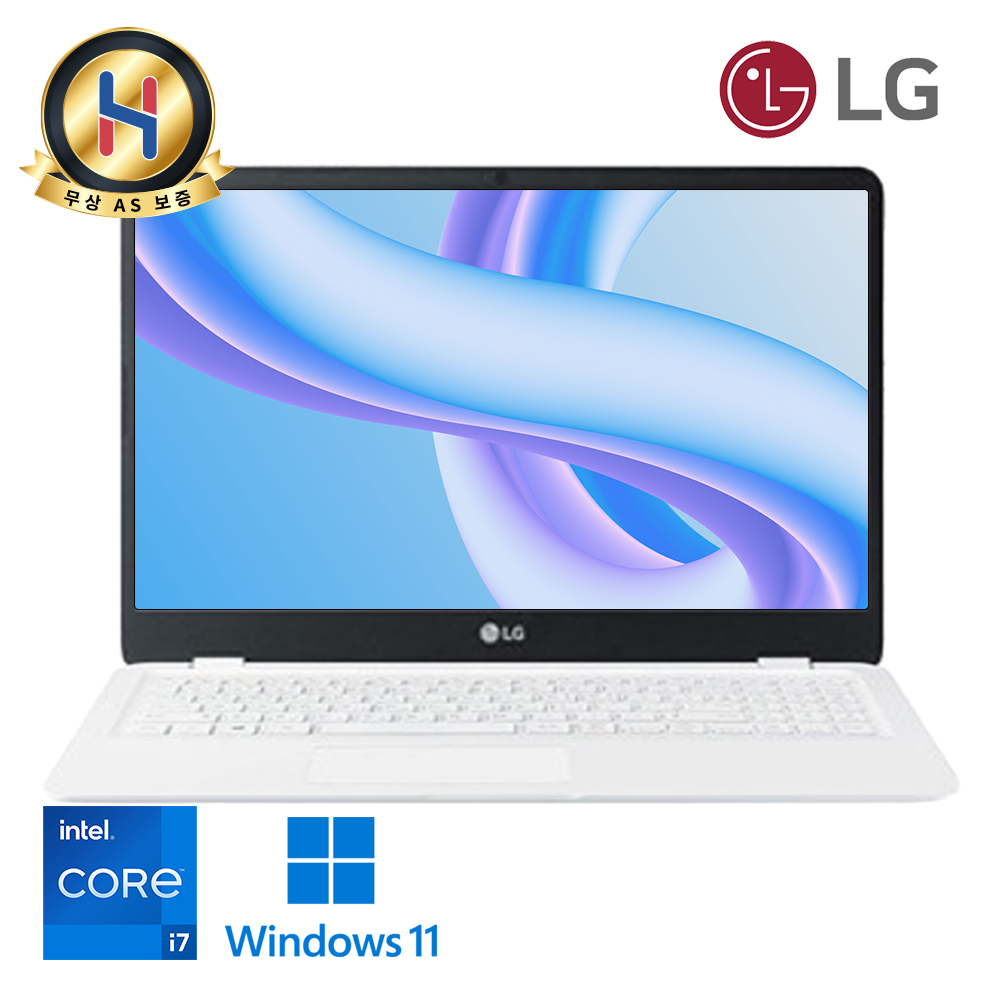 LG전자 울트라PC 코어 i7 11세대 화이트 Full HD 고해상도 15.6인치 우측넘버패드 탑재 윈도우11