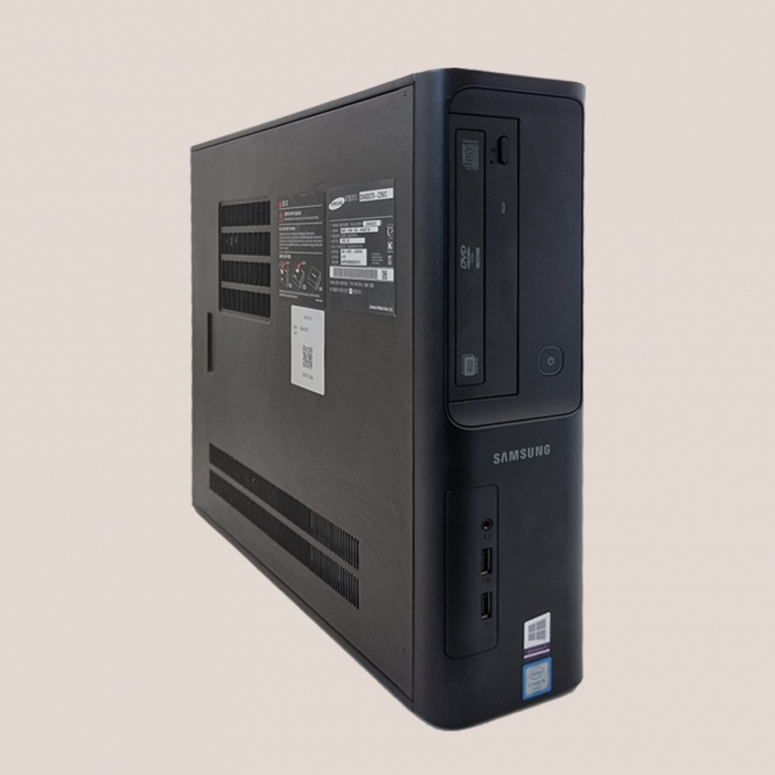 삼성 슬림 데스크탑 모던한 블랙PC 부피가 작아서 인기만점 문서작업 웹서핑 캐주얼게임 가능 M.2 SSD 탑재 윈도우11