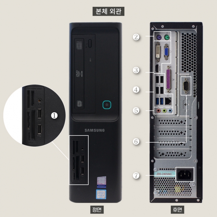 삼성 슬림 데스크탑 모던한 블랙PC 부피가 작아서 인기만점 문서작업 웹서핑 캐주얼게임 가능 M.2 SSD 탑재 윈도우11