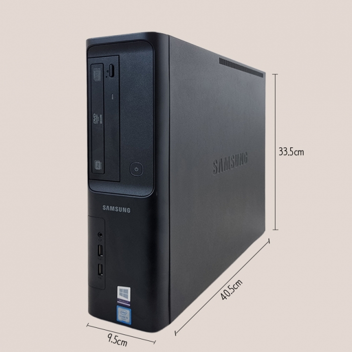 삼성 슬림 데스크탑 모던한 블랙PC 부피가 작아서 인기만점 문서작업 웹서핑 캐주얼게임 가능 M.2 SSD 탑재 윈도우11
