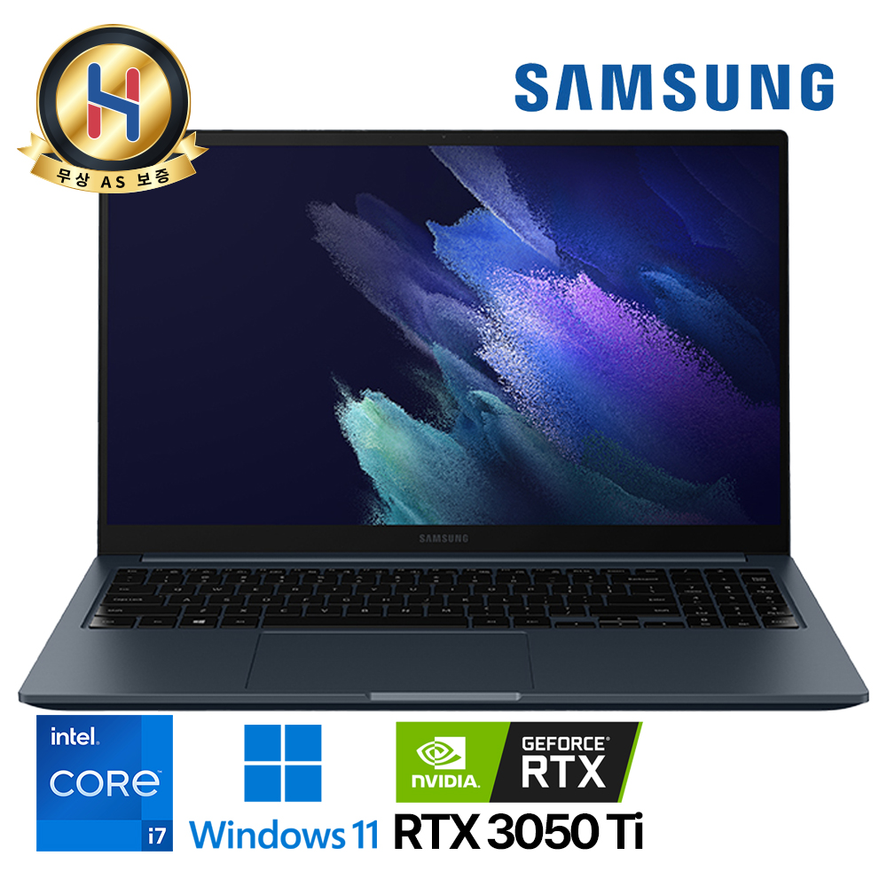 삼성 갤럭시북 RTX3050Ti 코어i7 11세대 게이밍 고사양 노트북 슬림메탈 소재 듀얼 SSD슬롯 전문그래픽 작업 추천