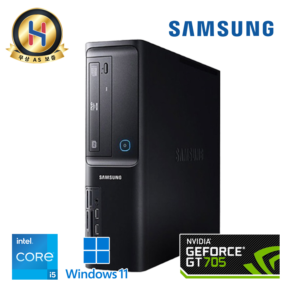 [장패드증정] 삼성 슬림 데스크탑 모던한 블랙PC 부피가 작아서 인기만점 문서작업 웹서핑 캐주얼게임 가능 윈도우11