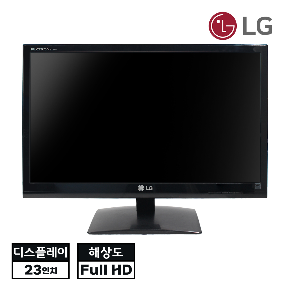 [B급할인] LG전자 23인치 블랙 Full HD LED 모니터 16:9 와이드 디스플레이 HDMI 지원 사무용 가정용 추천