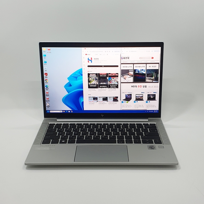 HP 엘리트북 인텔 코어 i5 10세대 가볍고 휴대성좋은 13.3인치 NVMe 256G DDR4 16G Full HD 윈도우11
