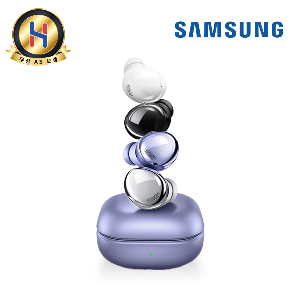 삼성전자 갤럭시 버즈 프로 무선 블루투스 AKG 노이즈캔슬링 이어폰 팬텀 바이올렛 팬텀 블랙 NT-R190