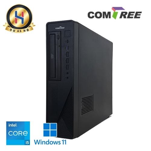[미사용풀박스] 컴트리 초가성비 인텔 13세대 슬림 본체 데스크탑 램16G NVMe SSD 업그레이드 완료 윈도우11