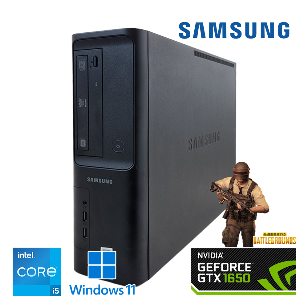 [장패드증정] 삼성전자 슬림본체 GTX1650 탑재 코어 i5 7세대 온라인게임 스팀게임 추천 데스크탑PC 모던한 블랙 윈도우11