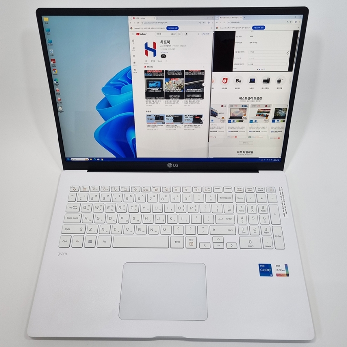 LG전자 그램 17인치 큰 대화면 화이트 노트북 WQXGA 초고해상도 C타입충전가능 우측 넘버키패드 탑재 윈도우11