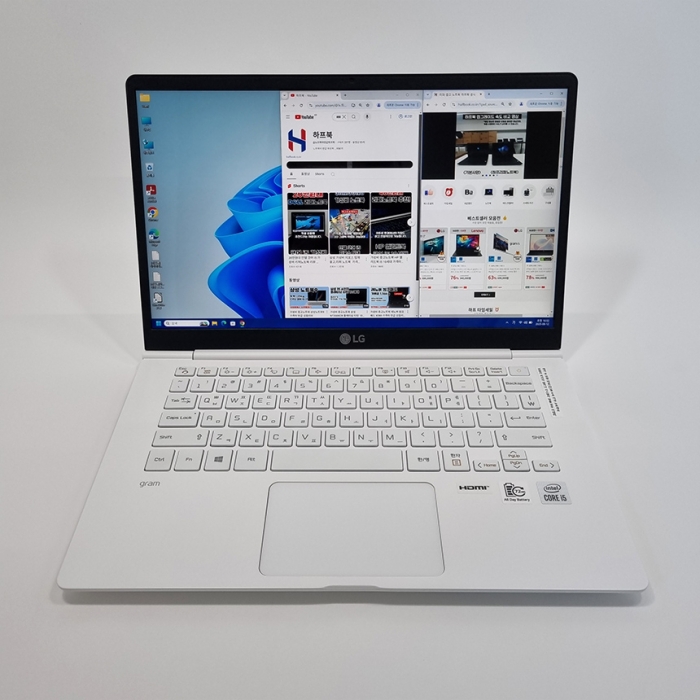LG전자 그램 휴대성 좋은 초슬림 초경량 14인치 화이트 노트북 Full HD 고해상도 C타입충전가능 윈도우11