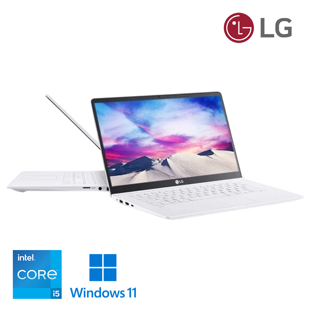 LG전자 그램 휴대성 좋은 초슬림 초경량 14인치 화이트 노트북 Full HD 고해상도 C타입충전가능 윈도우11