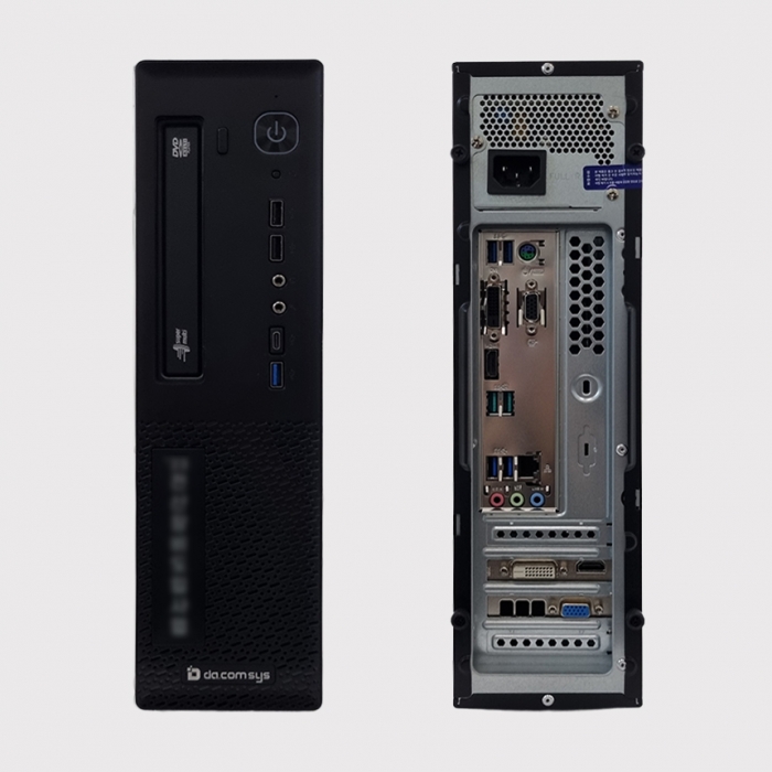 [미사용풀박스] 다컴시스템 라이젠5 지포스 탑재 가성비 슬림 본체 데스크탑 사무실 업무용 학생용 추천 윈도우11