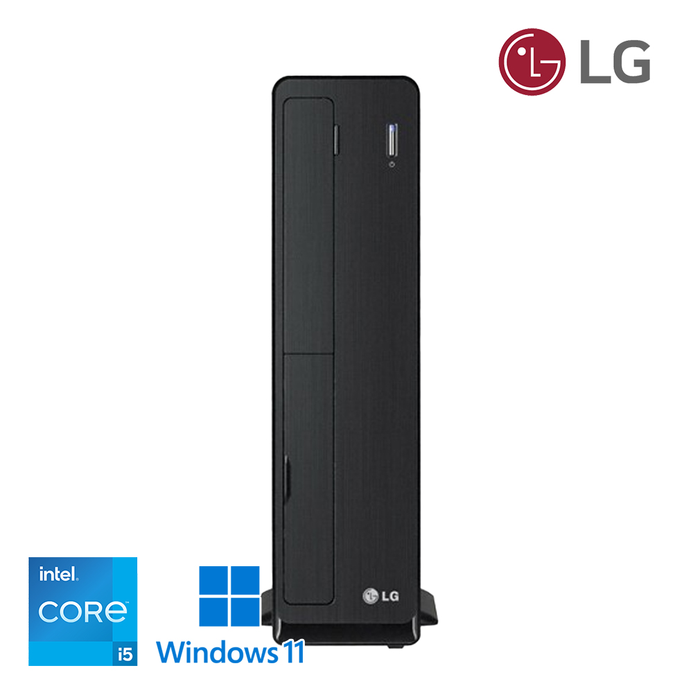 LG 초가성비 슬림 본체 코어 i5 사무용 블랙 데스크탑 메모리 8G, SSD 업그레이드 완료 윈도우11