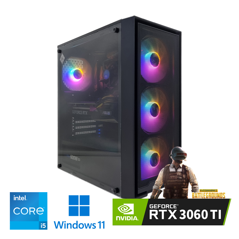 [장패드증정] 개발용&딥러닝 게이밍 데스크탑 지포스 RTX3060 TI 탑재 인텔 코어 i5 9세대 저장용량 SSD 512GB 윈도우11