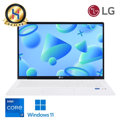 LG전자 그램 인텔 i7 11세대 화이트 17인치 큰 대화면 노트북 WQXGA 초고해상도 NVMe SSD 512G 업그레이드 완료