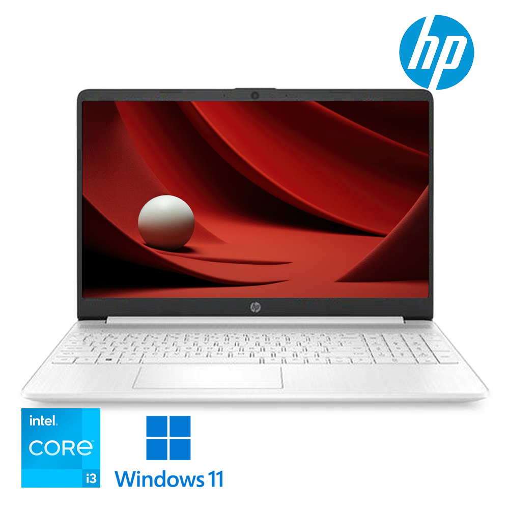 HP 15.6인치 고해상도 화이트 노트북 사무용 인강용 추천 NVMe SSD 저장용량 우측넘버패드 탑재 윈도우11