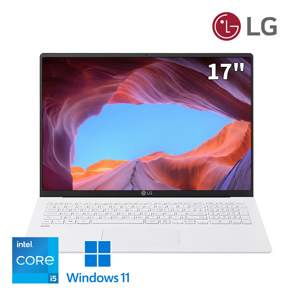 LG 그램17 초고해상도 WQXGA 디스플레이 휴대성 좋은 화이트 노트북 큰 대화면 작업 추천 우측넘버키패드 윈도우11
