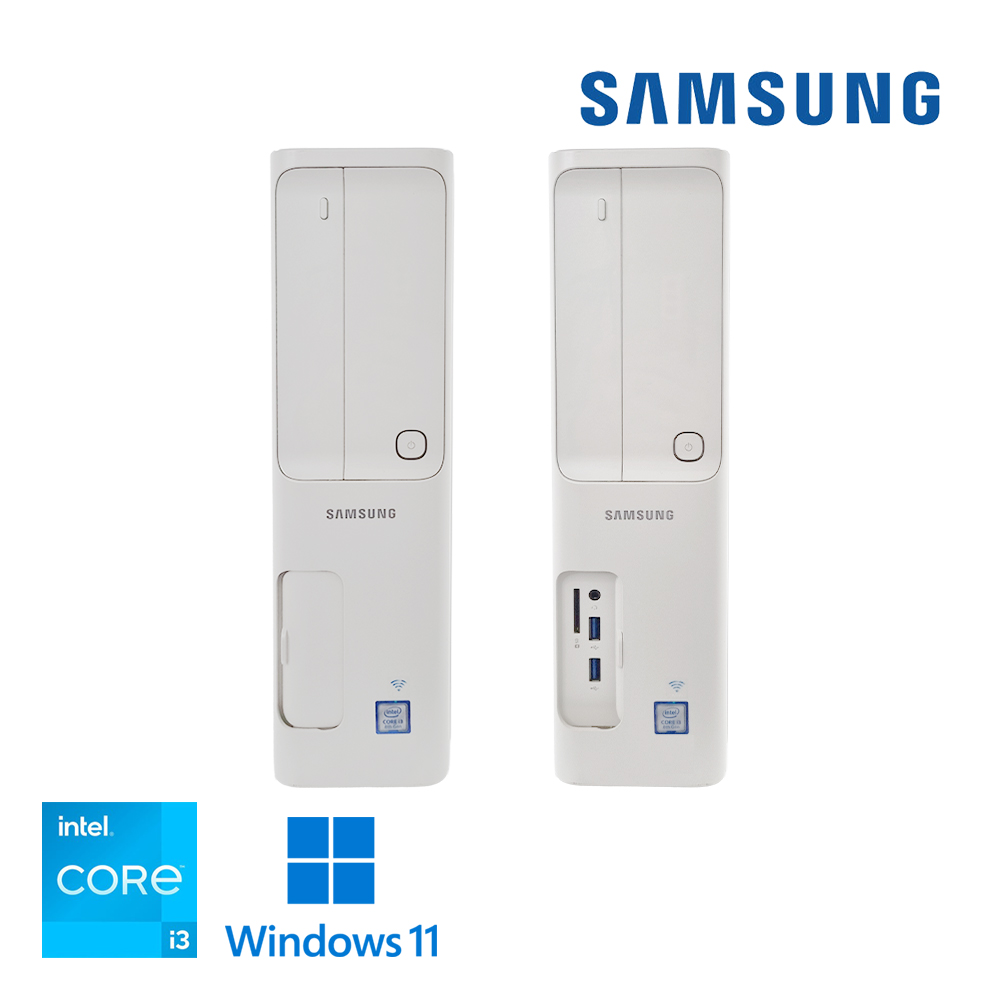 삼성 컴팩트 슬림디자인 사무용 데스크탑 화이트 PC 무선랜 탑재 M.2 SSD 업그레이드완료 윈도우11