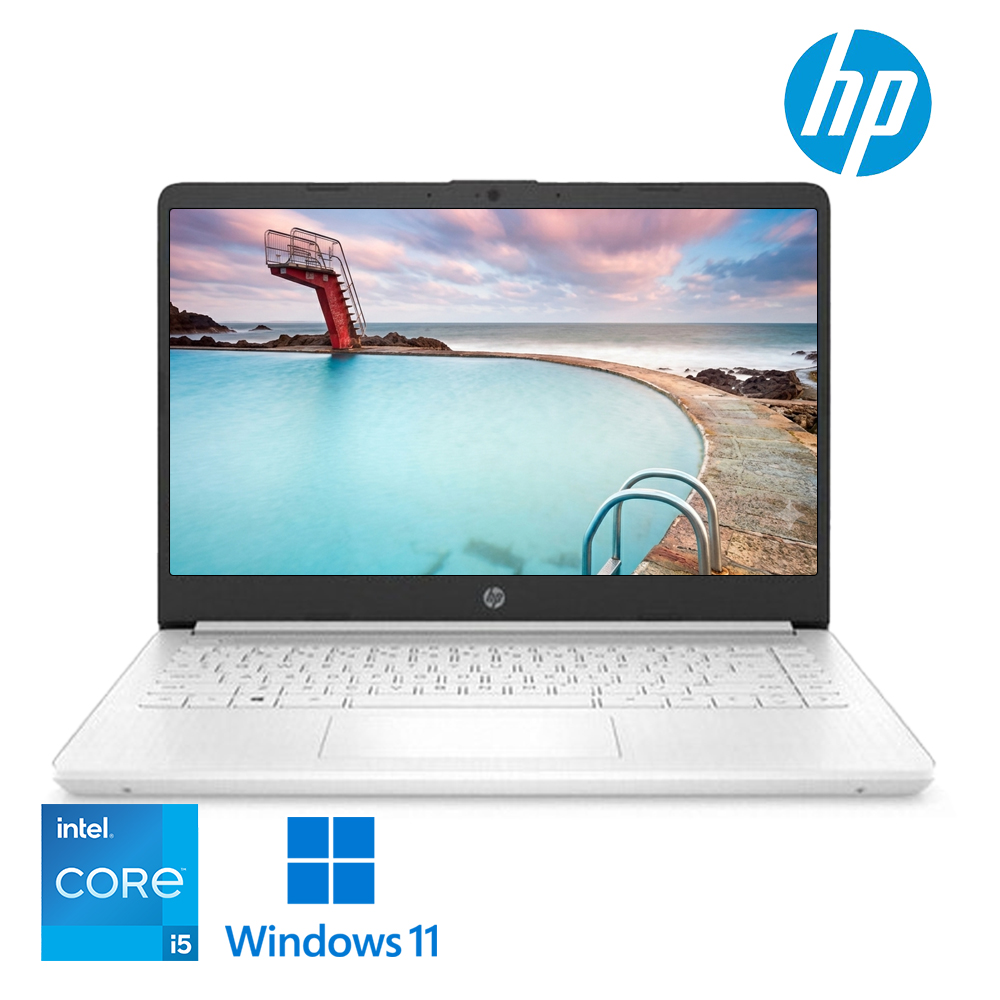 HP 인텔 i5 초가성비 14인치 Full HD 고해상도 IPS패널 심플 화이트 1.4kg 가벼운 휴대용 노트북 윈도우11
