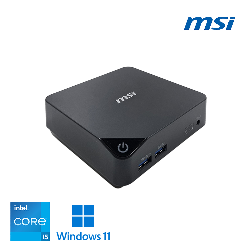 MSI 초소형 데스크탑 인텔 i5 램 16G 저장용량 SSD 256G 탑재 미니PC 사무용 매장용 컴퓨터 추천 윈도우11