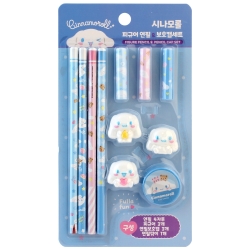 산리오 시나모롤 피규어 연필 & 보호캡 세트