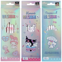 산리오 연필 5본 세트