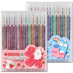 몰랑 12색 컬러 젤펜