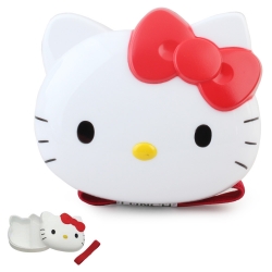 산리오 캐릭터즈 헬로키티 다이컷 밴드 도시락(레드리본) 300ml