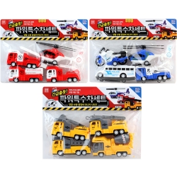 긴급출동 파워 특수차 세트