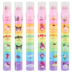 산리오 레인보우 블록 형광펜
