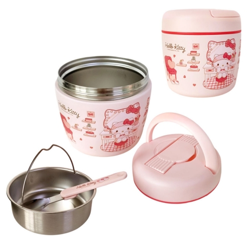 산리오 헬로키티 스텐 핸들형 도시락 970ml (스포크포함)