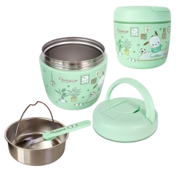 산리오 포차코 스텐 핸들형 도시락 970ml (스포크포함)