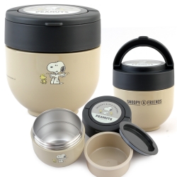 스누피 접이식 핸들형 보온 도시락 (540ml)