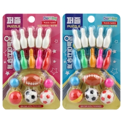 퍼즐 공놀이 지우개(12개/박스단위)
