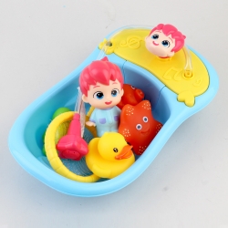 핑크퐁 4in1 베베핀 샤워기 놀이와 뜰채 낚시놀이