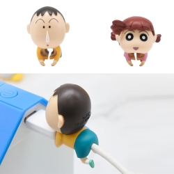 짱구 케이블 홀더 세트(유리&맹구)