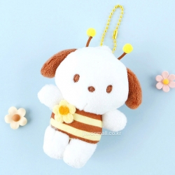산리오 꿀벌 인형 가방고리 8cm (포차코)