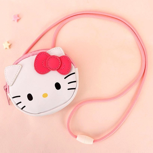 산리오 헬로키티 페이스 목걸이 지갑