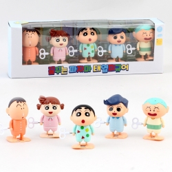 짱구 꿈꾸는 파자마 태엽 피규어 5종 세트