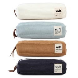 코듀로이 케이스 필통(6개 단위)