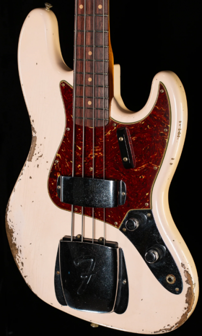 [관부가세포함] Fender Custom Shop 1961 Jazz Bass Heavy Relic Super Faded Aged Shell Pink