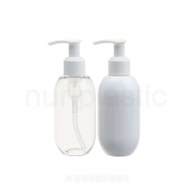 펌프 140㎖ 항아리용기 (흰색좌우락펌프)