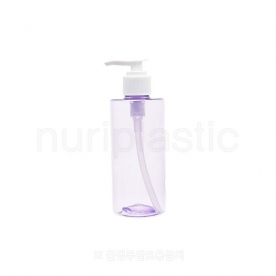 펌프 200㎖ 원통연보라(흰색일자형펌프)