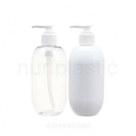 펌프 300㎖ 항아리용기 (흰색일자형펌프)